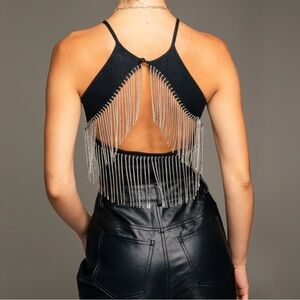 RHINESTONE BODY SUIT